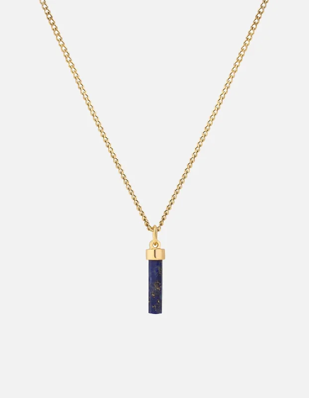 Remi Lapis Necklace, Gold Vermeil