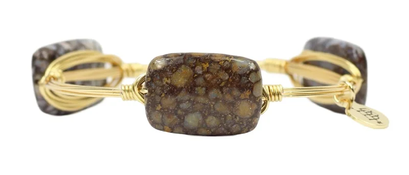 River Rock Bangle Bracelet