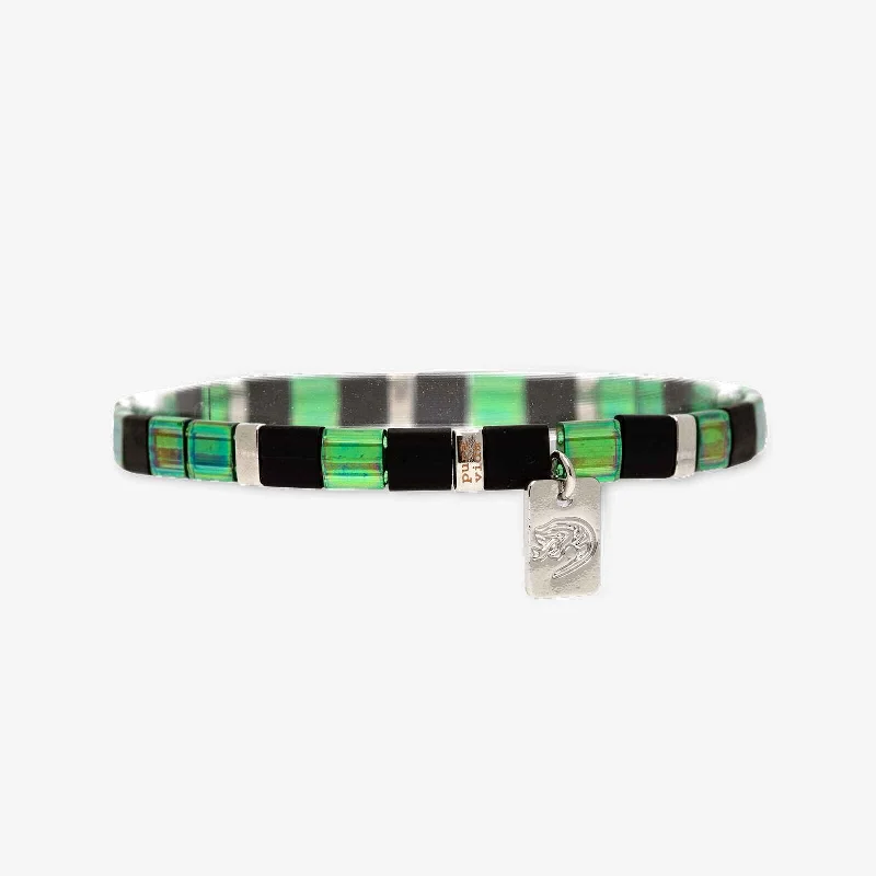 Slytherin™ Tile Bead Stretch Bracelet