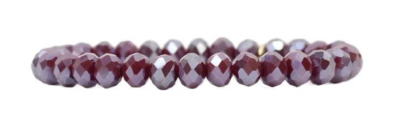 Stacker Stretch Bracelet - Black Cherry