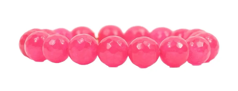 Stacker Stretch Bracelet - Pink Agate