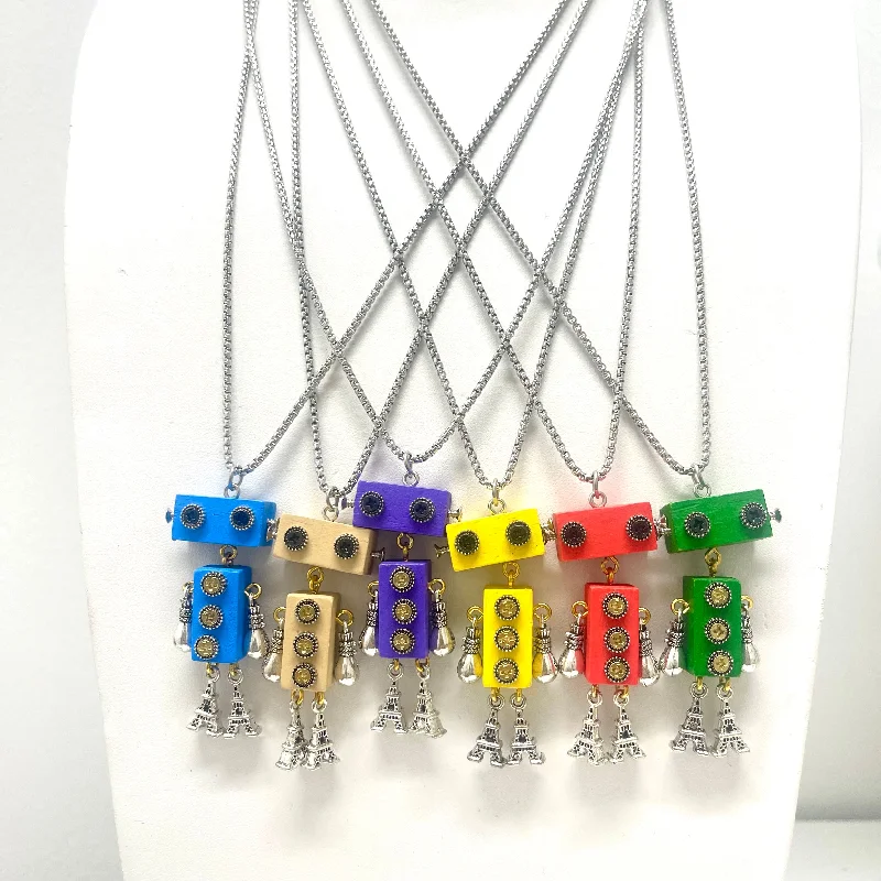 Steampunk Robot Necklace