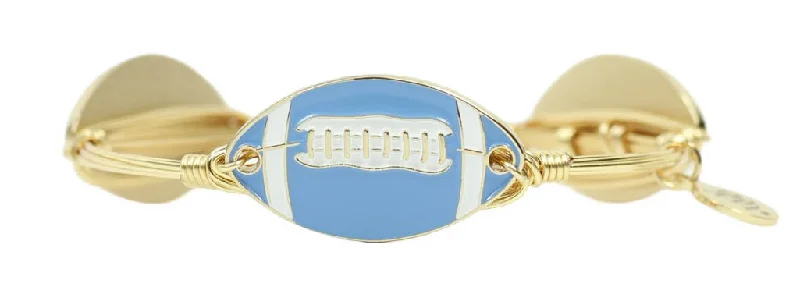 The Football Bangle Bracelet - Light Blue