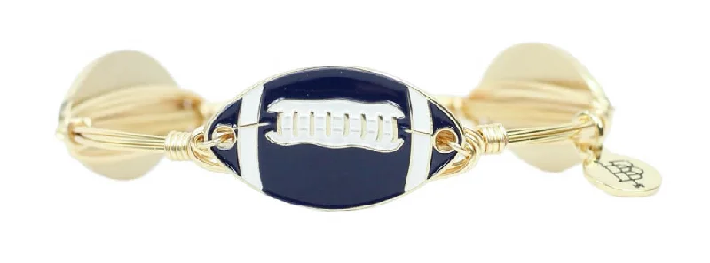 The Football Bangle Bracelet - Navy