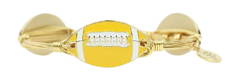 The Football Bangle Bracelet - Yellow