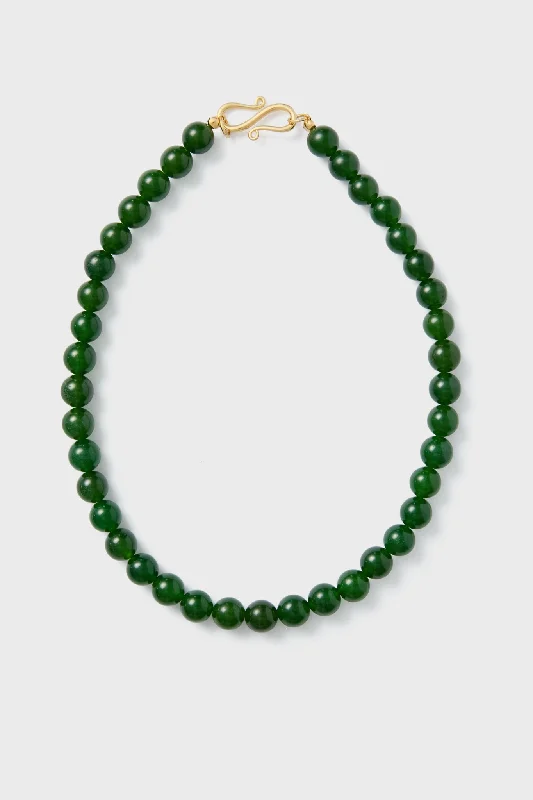 The Green Agate Mary Necklace