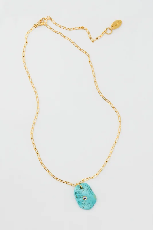 Turquoise Cordelia Pendant Necklace