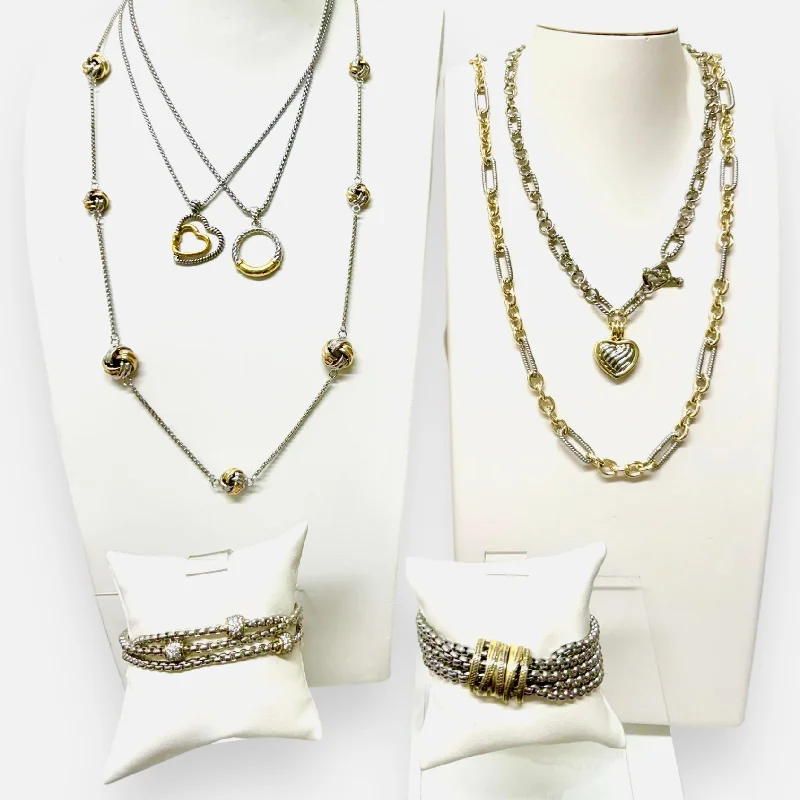 36" Two-Tone Classic Knot Necklace