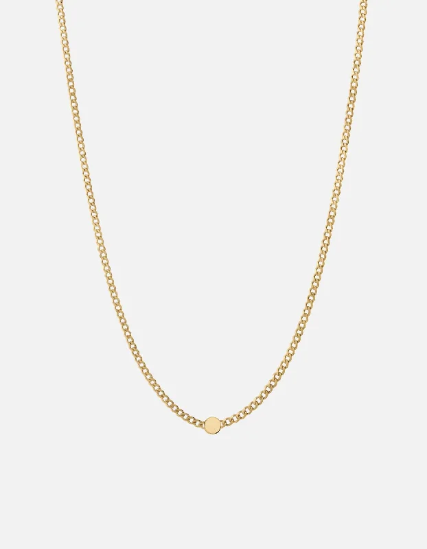 Type Chain Necklace, Gold Vermeil