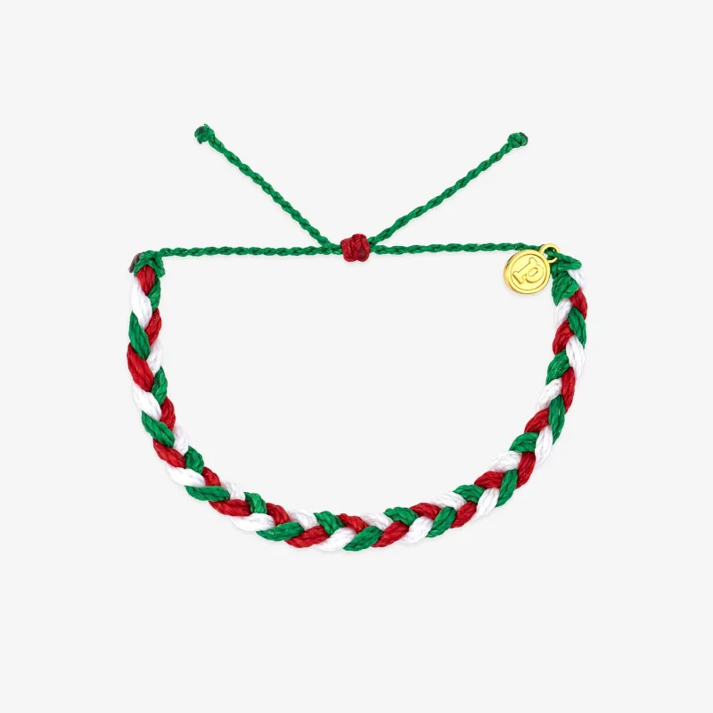 Under the Mistletoe Braided Bracelet