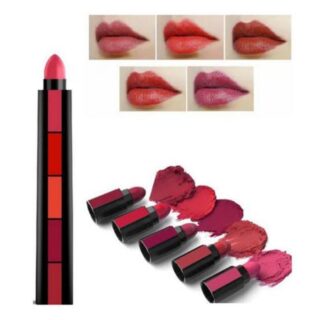 5 in 1 long lasting lipstick set for bold lips