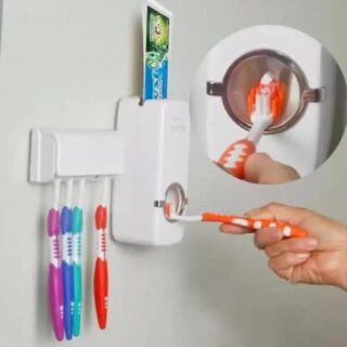 Home white toothbrush holder for home cleaning